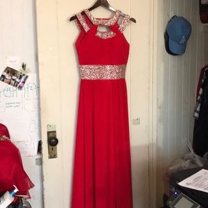Red Long Prom Dress!
